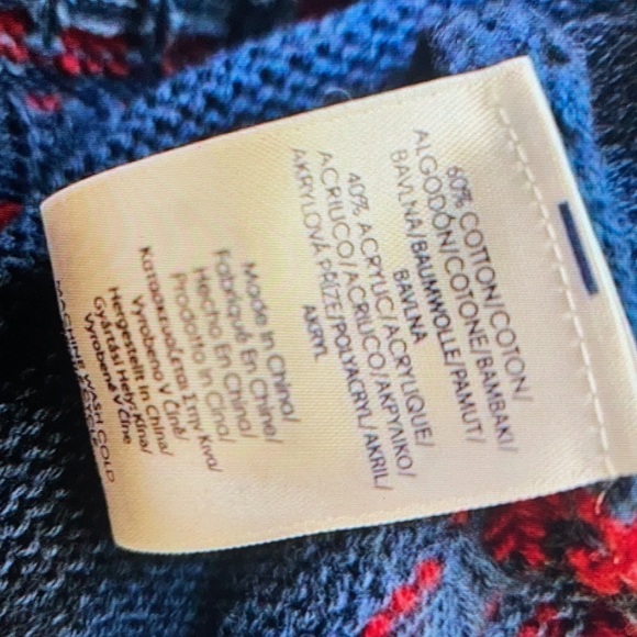 Chaps Denim Aztec Sweater Vest - Picture 5 of 5